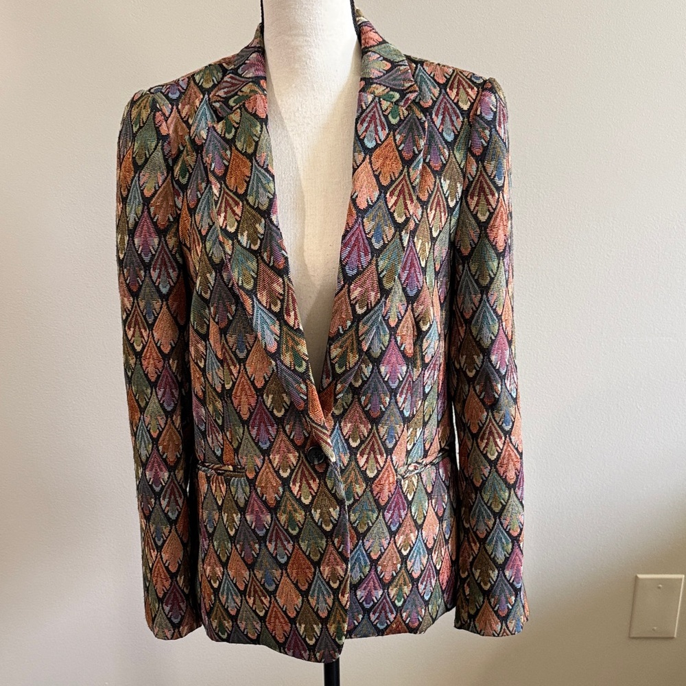Vince Camuto Estate Jewels Multi Color Blazer Size 10